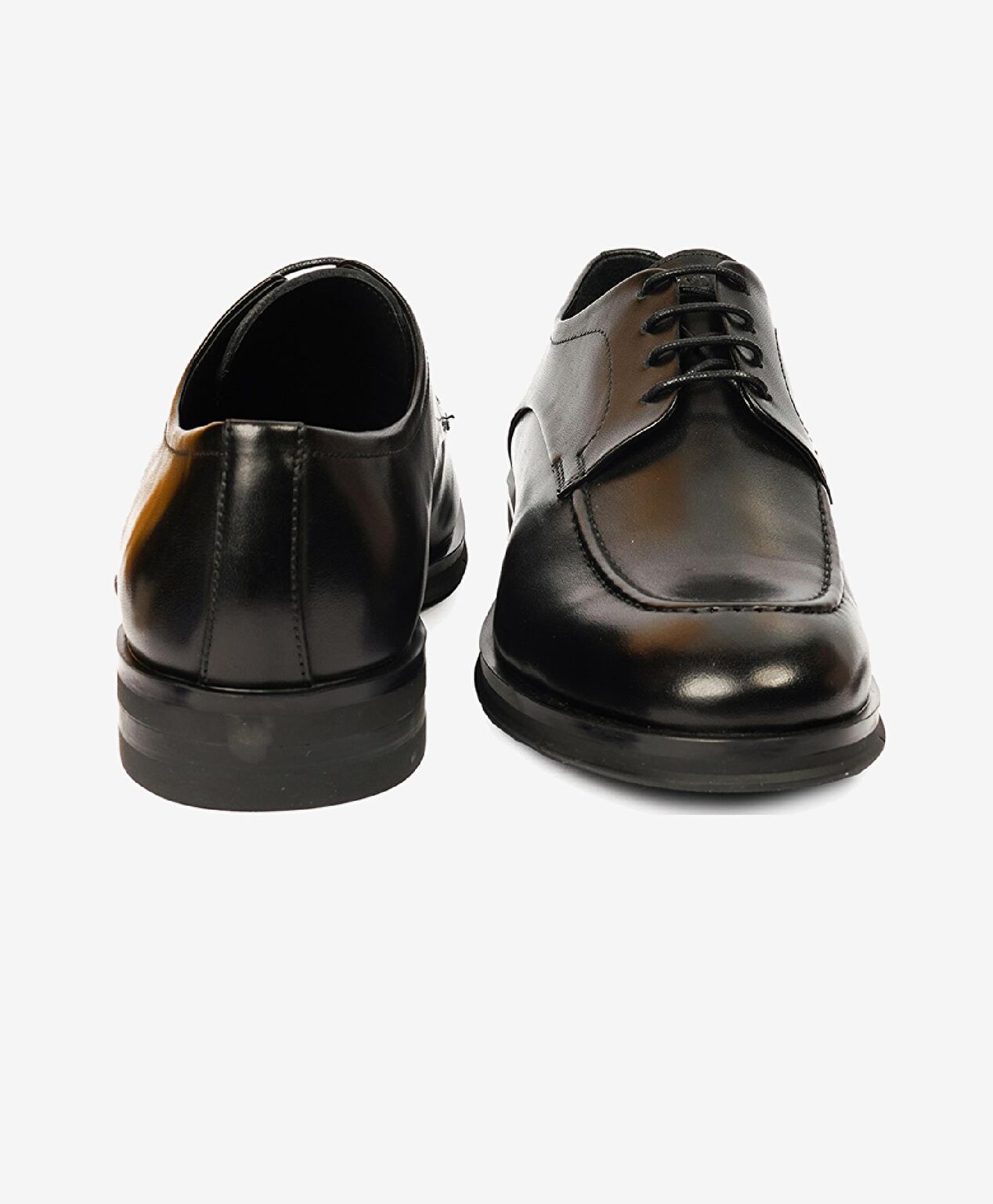 Erkek Siyah Hakiki Deri Klasik Ayakkabı - 7