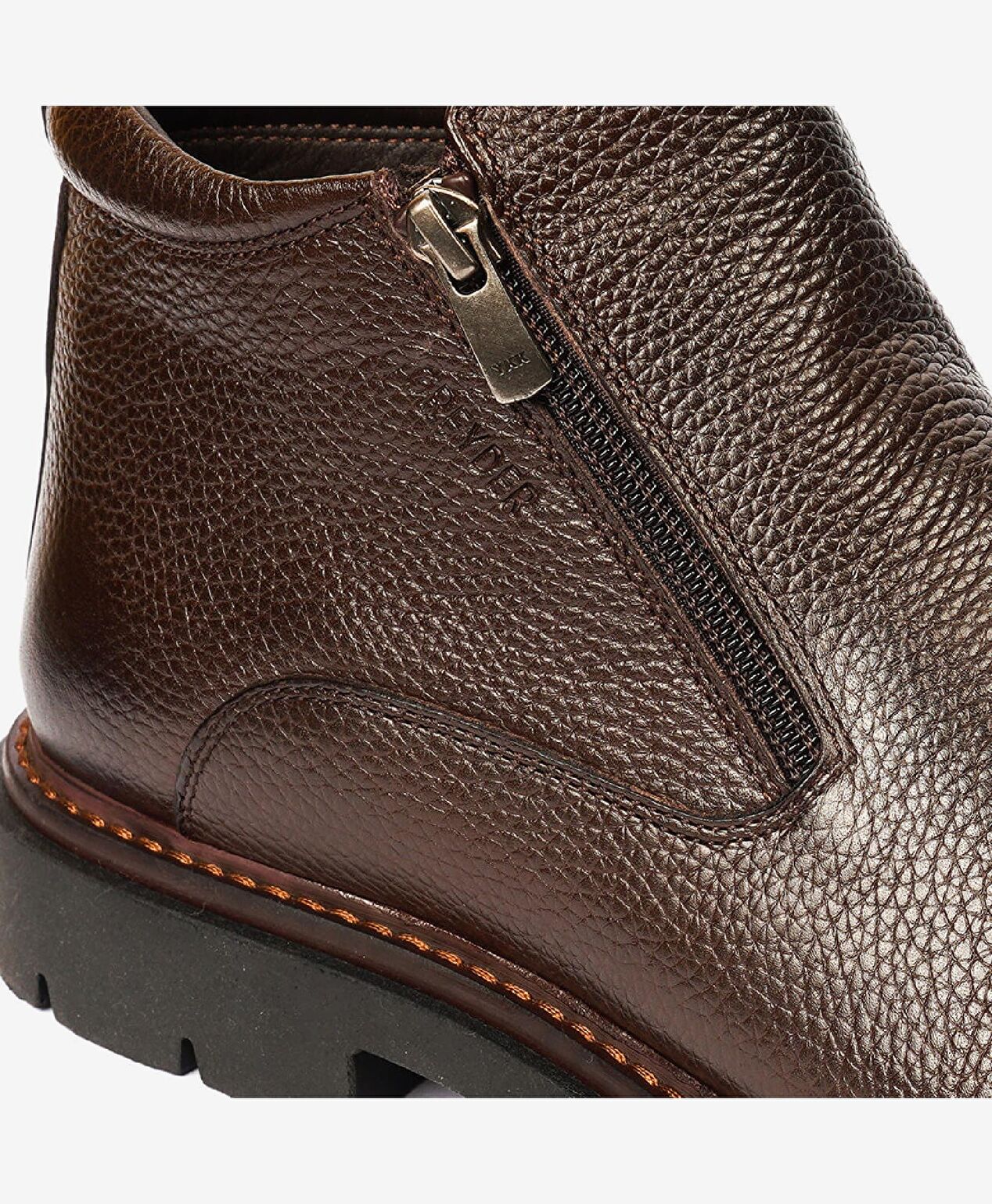 Erkek Kahverengi Hakiki Deri Klasik Bot - 5