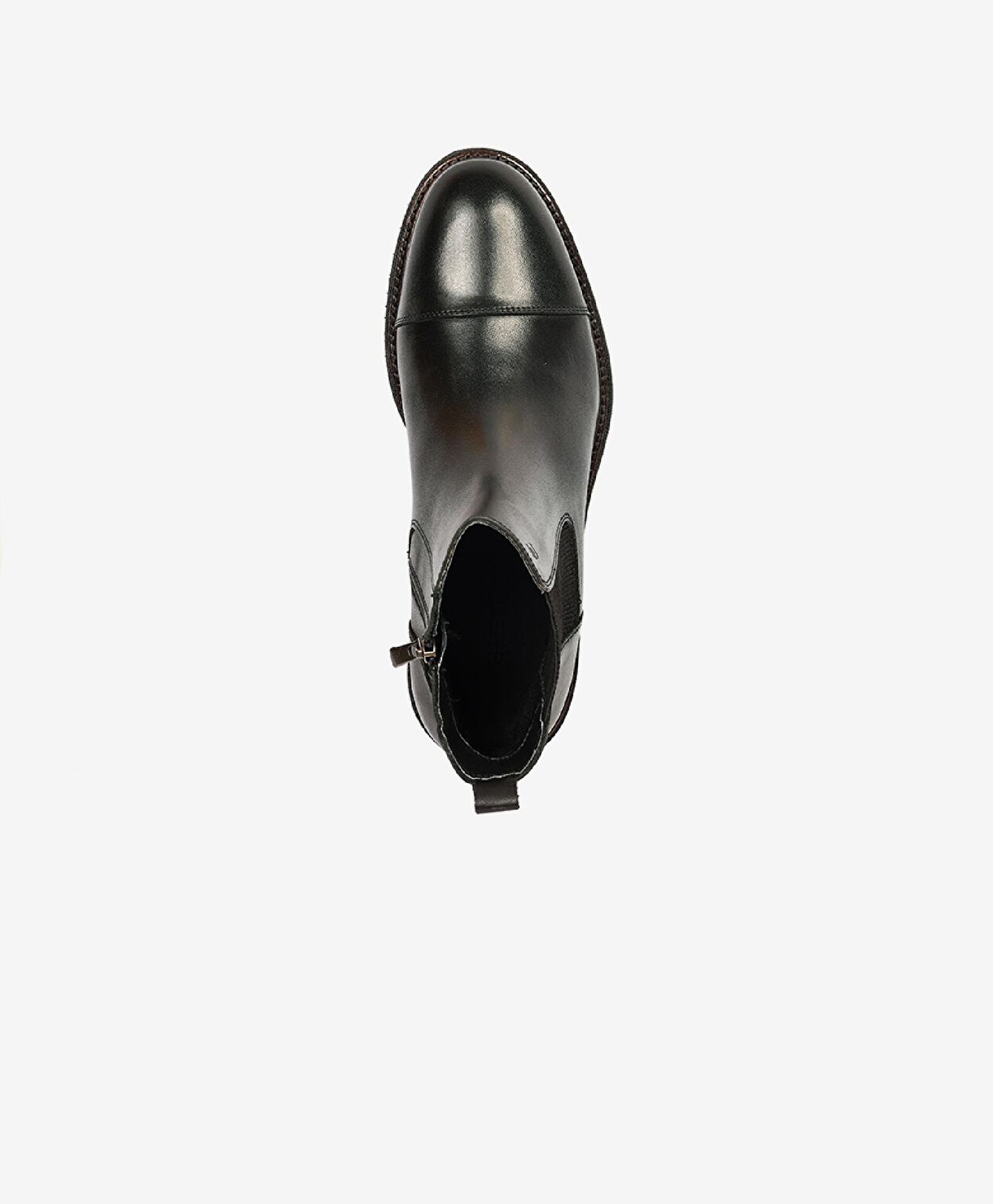 Erkek Siyah Hakiki Deri Chelsea Bot - 4