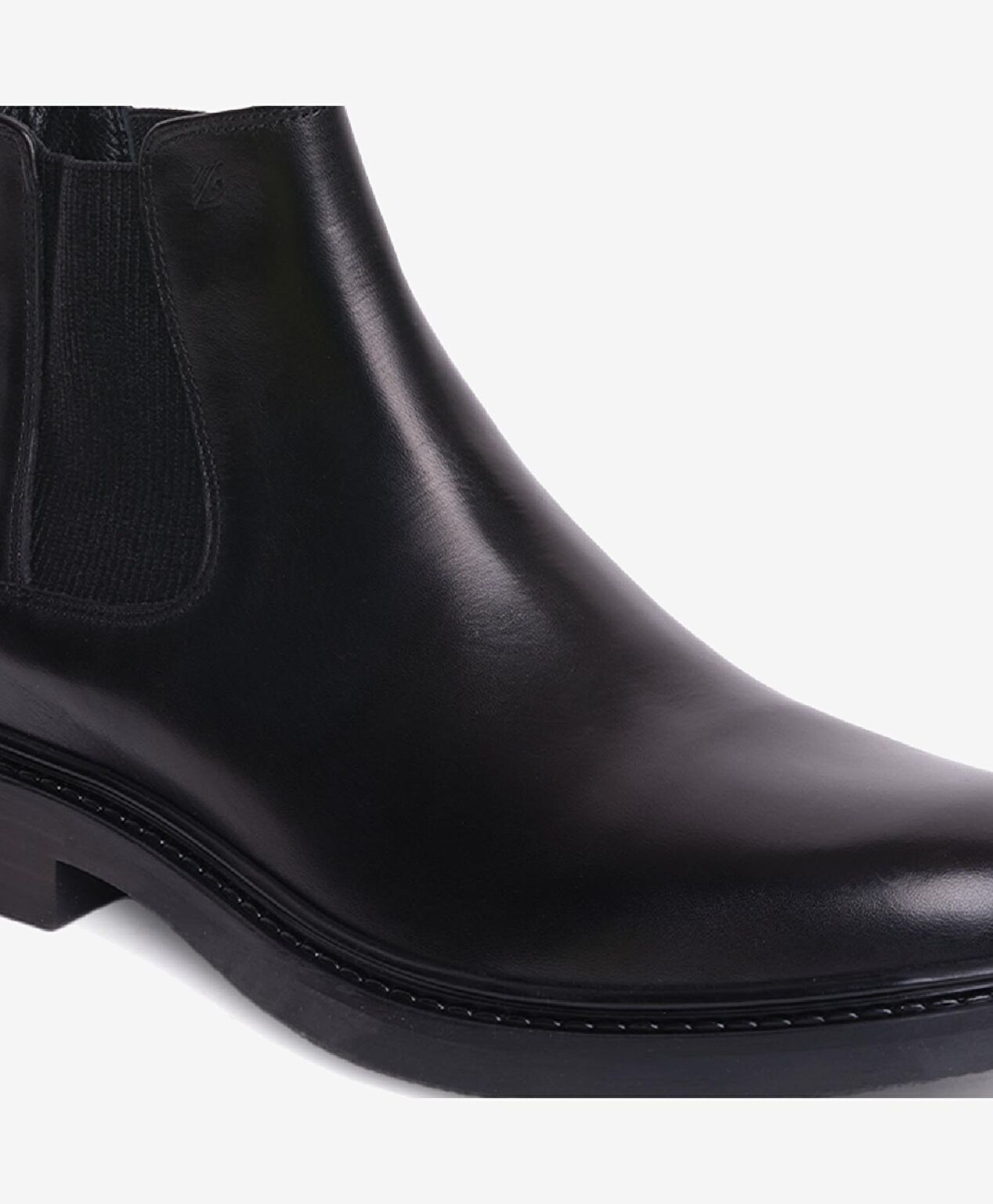 Erkek Siyah Hakiki Deri Chelsea Bot - 5