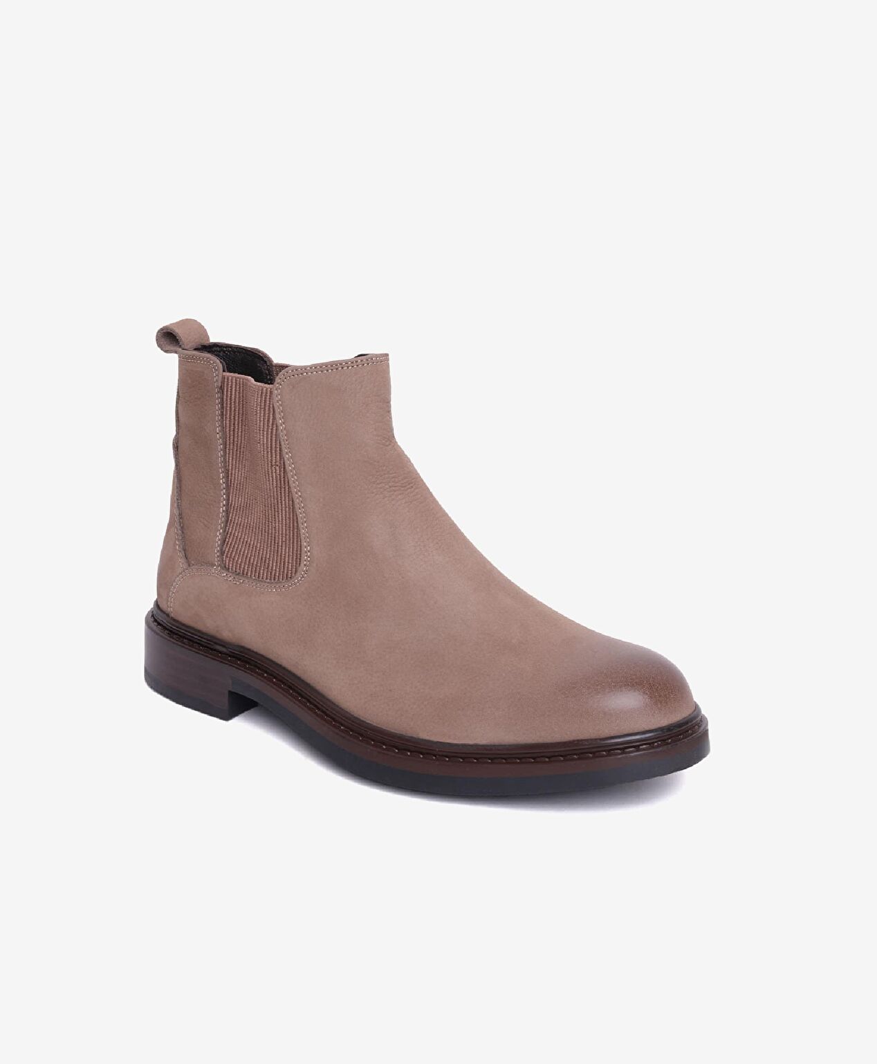 Erkek Vizon Nubuk Hakiki Deri Chelsea Bot - 2