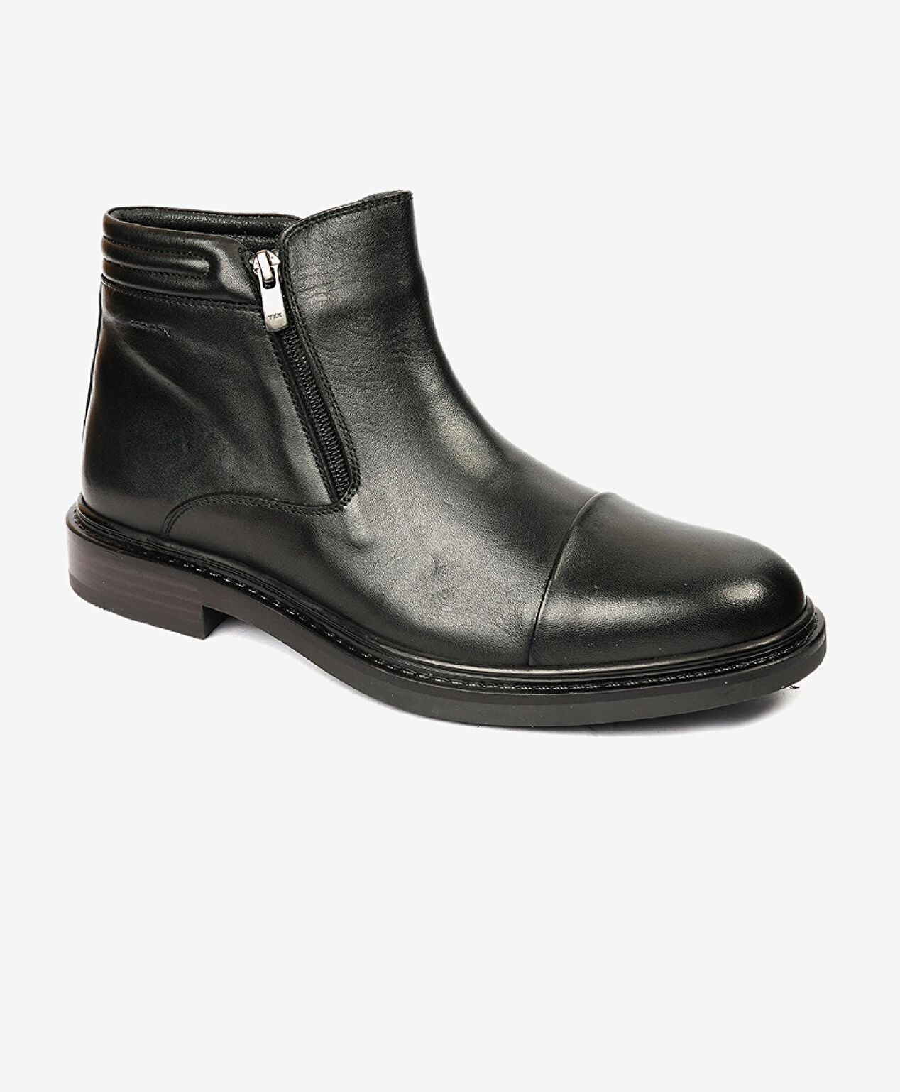 Erkek Siyah Hakiki Deri Klasik Bot - 2