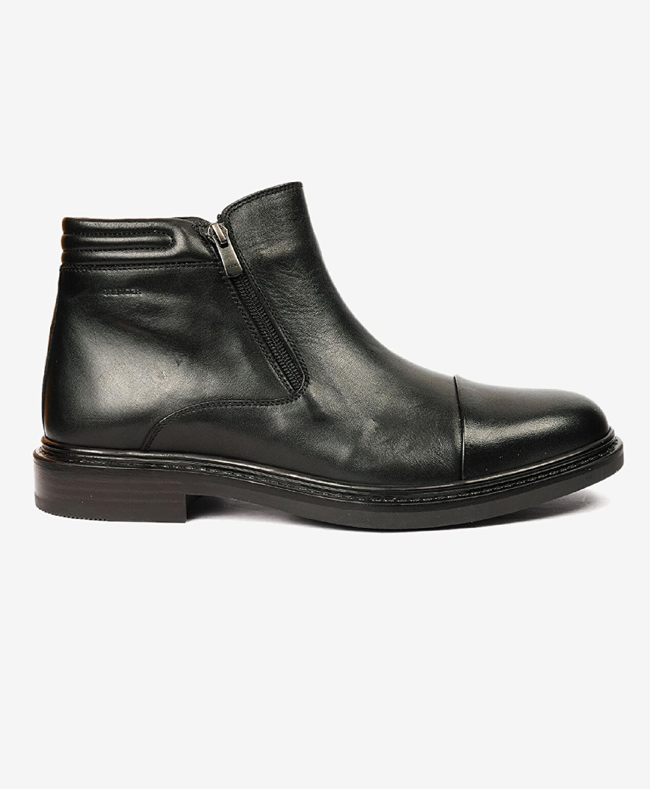 Erkek Siyah Hakiki Deri Klasik Bot - 1