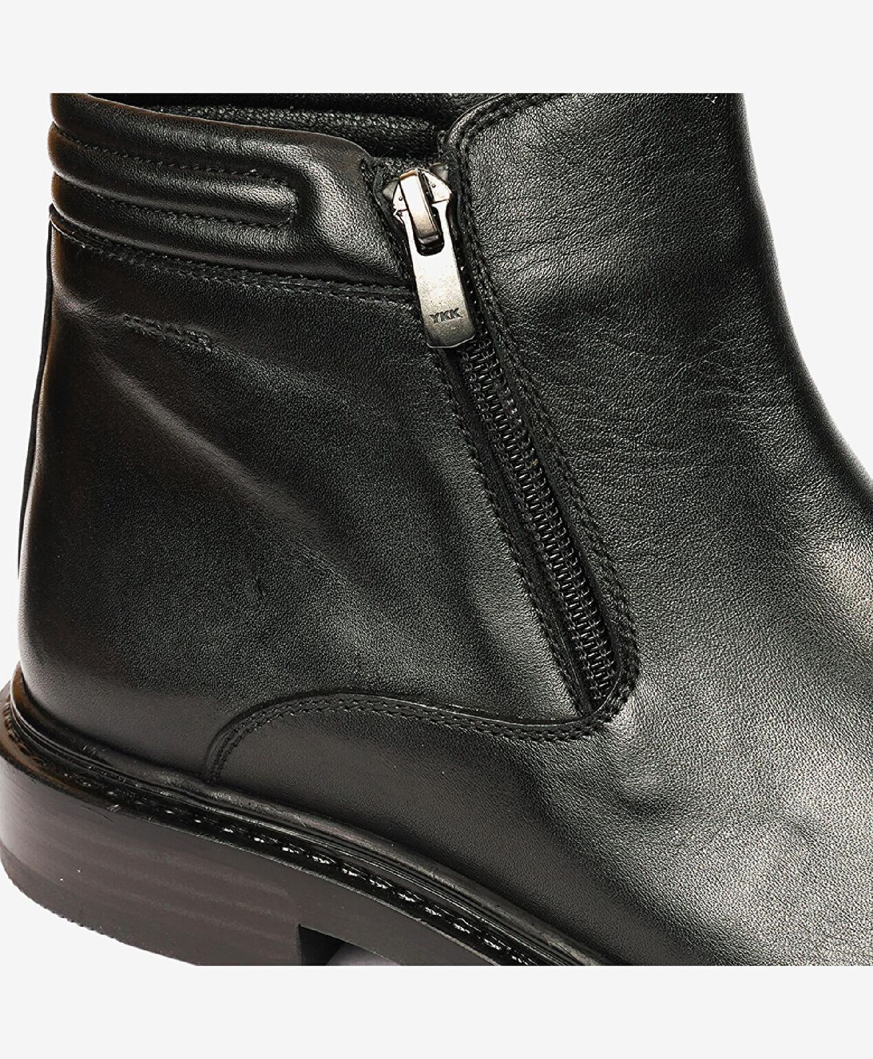 Erkek Siyah Hakiki Deri Klasik Bot - 5