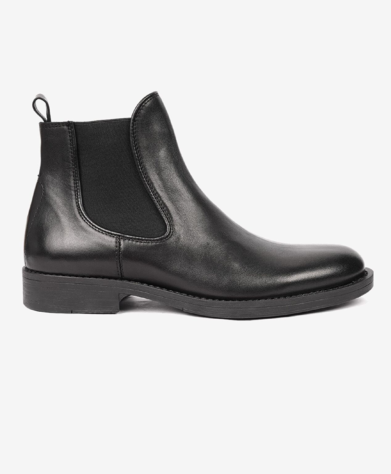 Erkek Siyah Hakiki Deri Chelsea Bot - 1