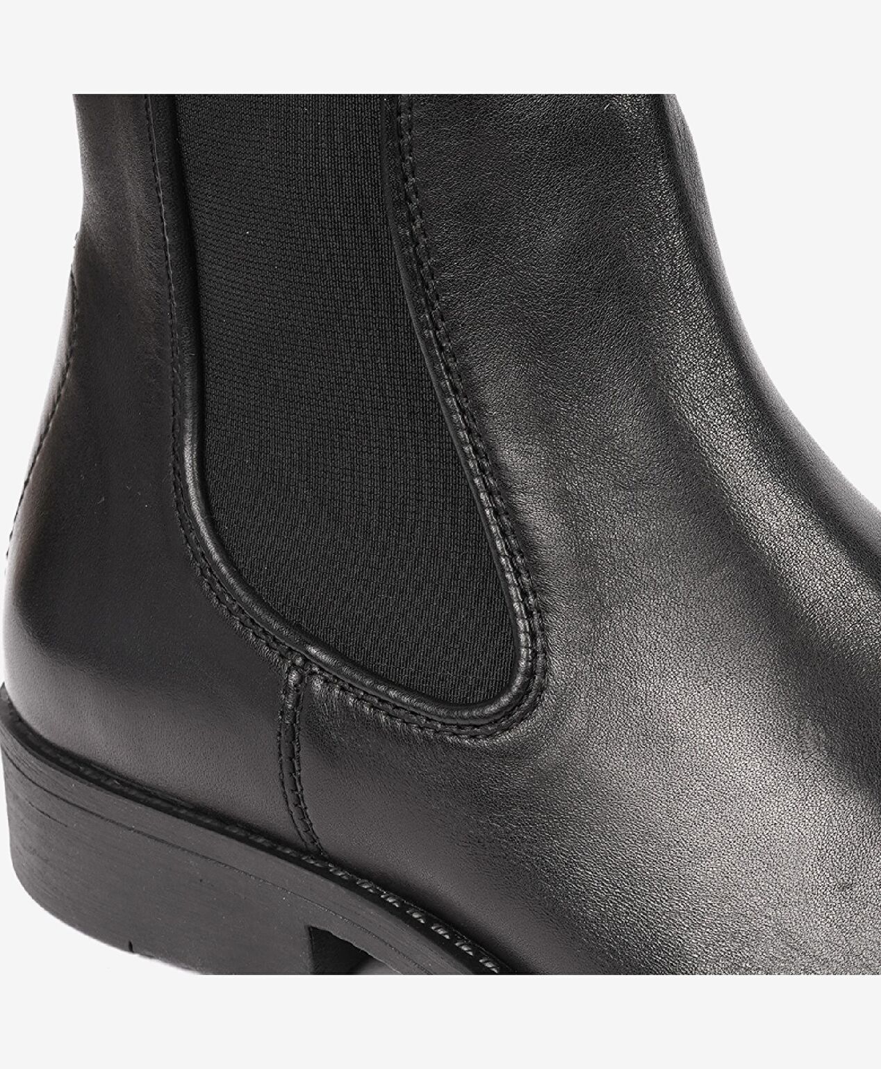 Erkek Siyah Hakiki Deri Chelsea Bot - 5