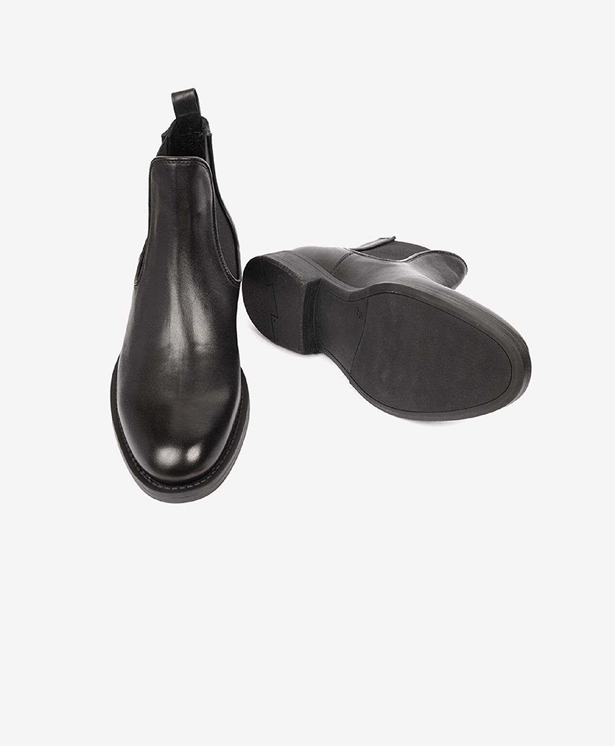 Erkek Siyah Hakiki Deri Chelsea Bot - 6