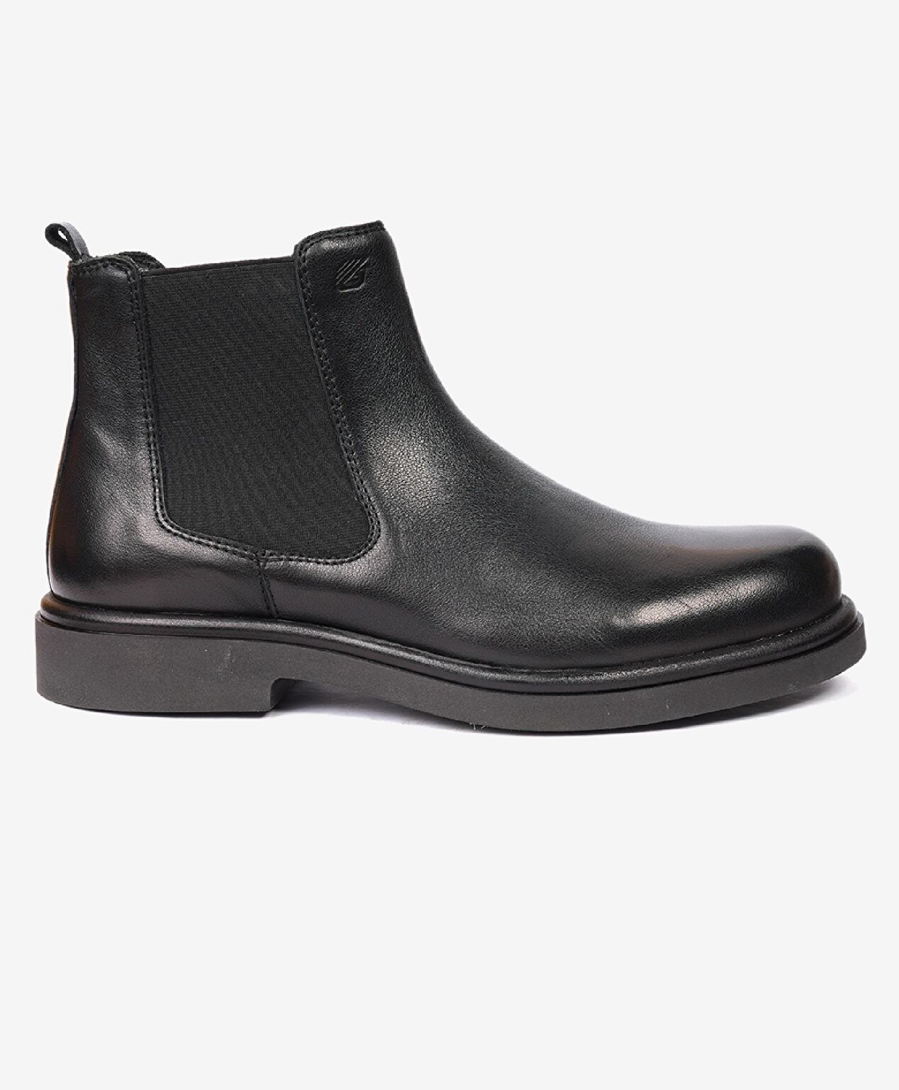 Erkek Siyah Hakiki Deri Chelsea Bot - 1