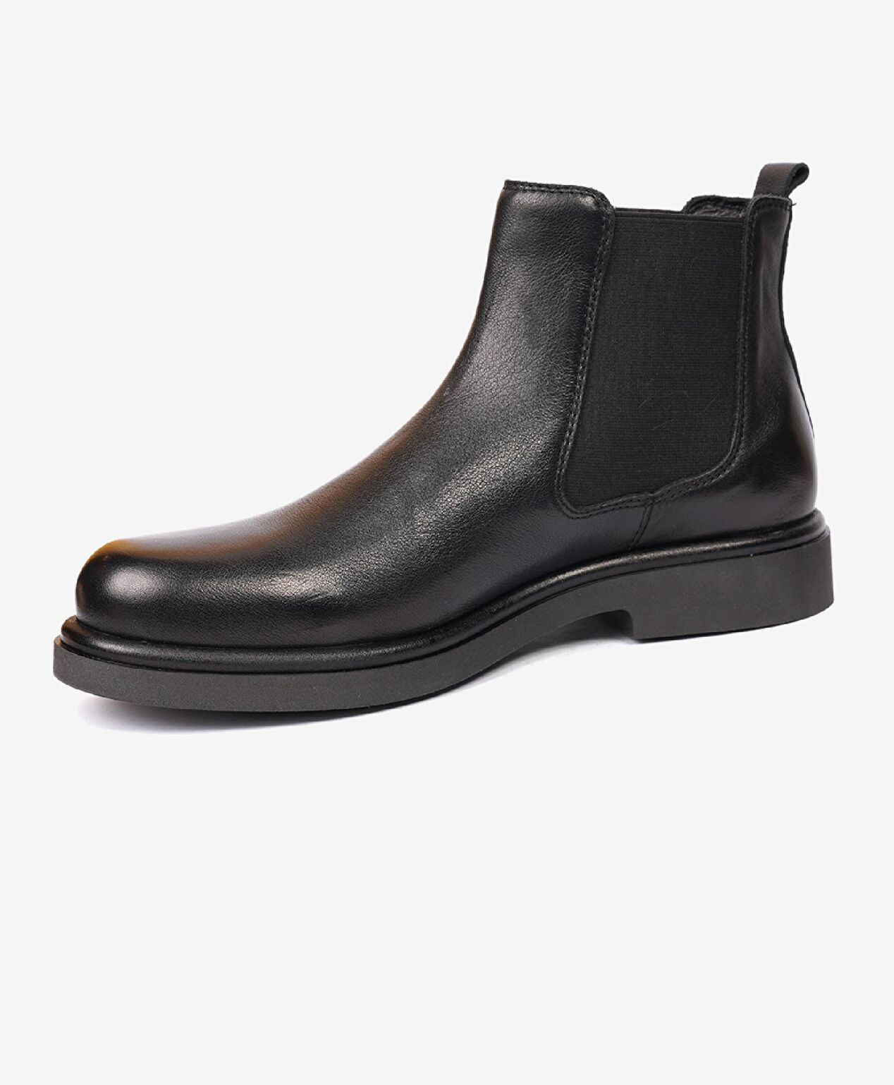 Erkek Siyah Hakiki Deri Chelsea Bot - 3