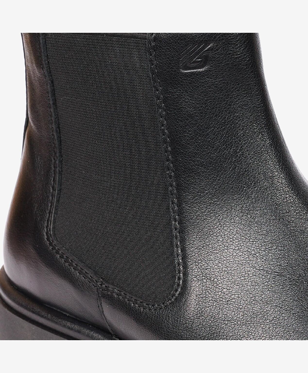 Erkek Siyah Hakiki Deri Chelsea Bot - 5