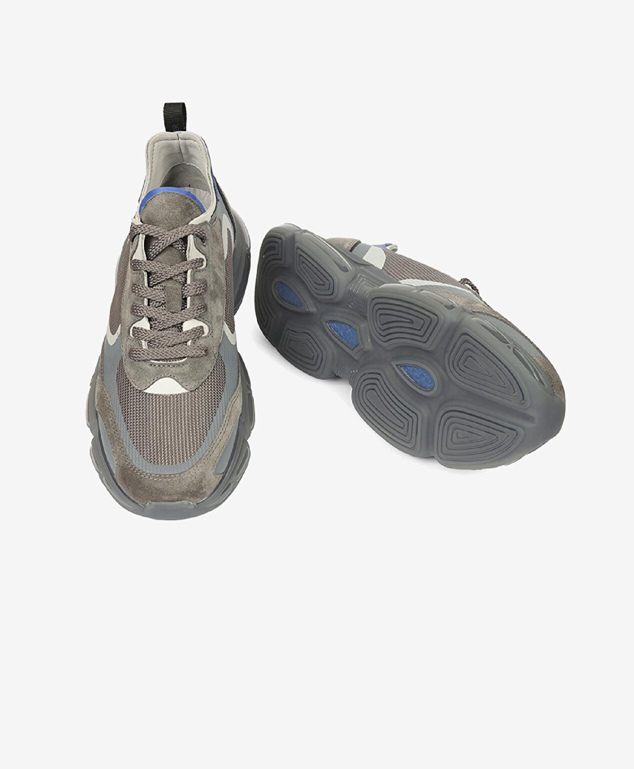 Erkek Koyu Gri Hakiki Deri Sneaker Ayakkabı - 6