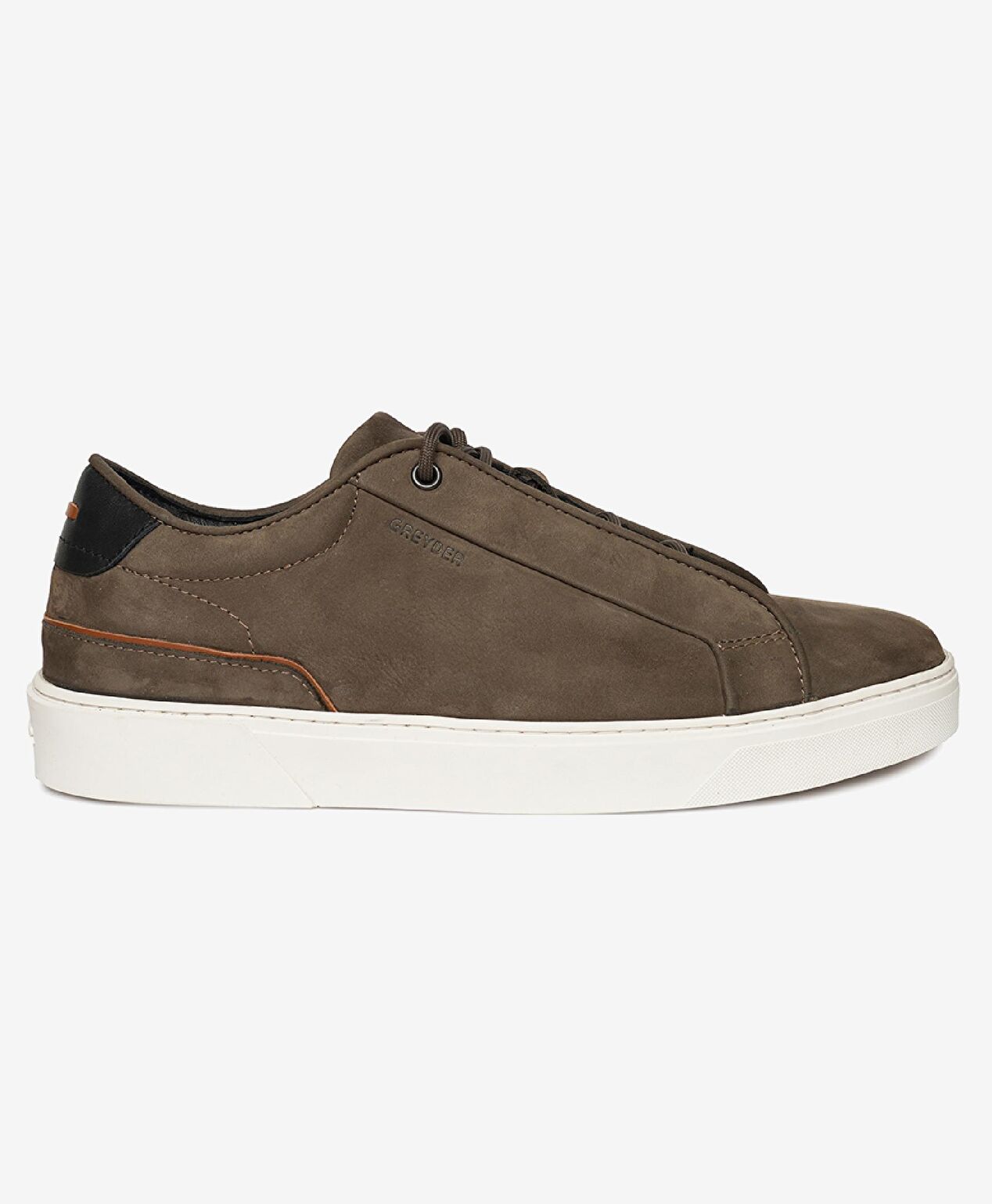 Erkek Duman Hakiki Deri Sneaker Ayakkabı - 1
