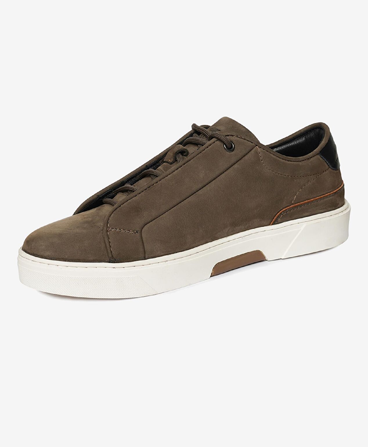 Erkek Duman Hakiki Deri Sneaker Ayakkabı - 3