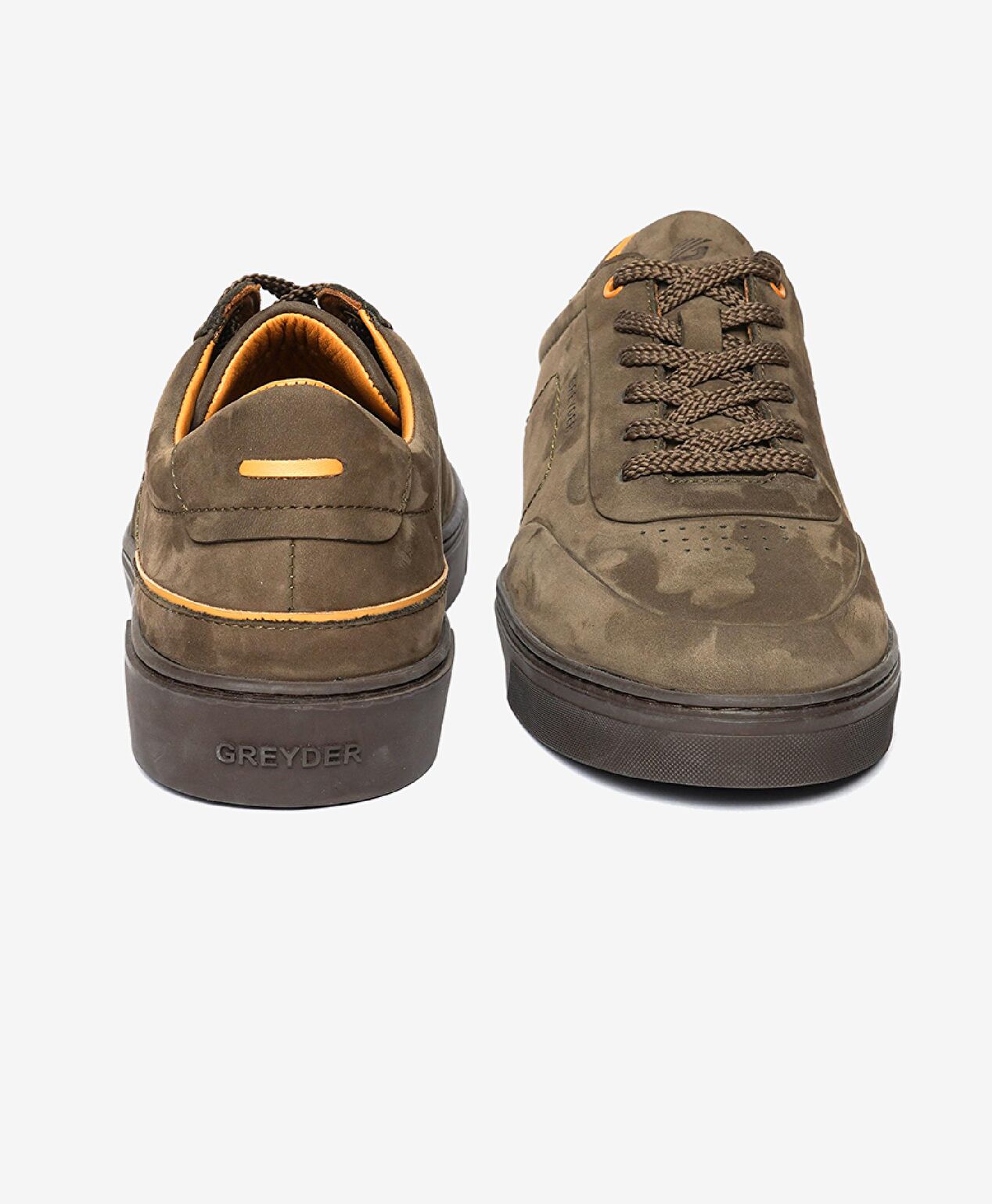 Erkek Duman Hakiki Deri Sneaker Ayakkabı - 7