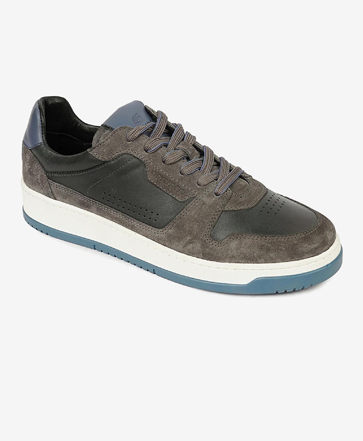 Erkek Füme Hakiki Deri Sneaker Ayakkabı - 2