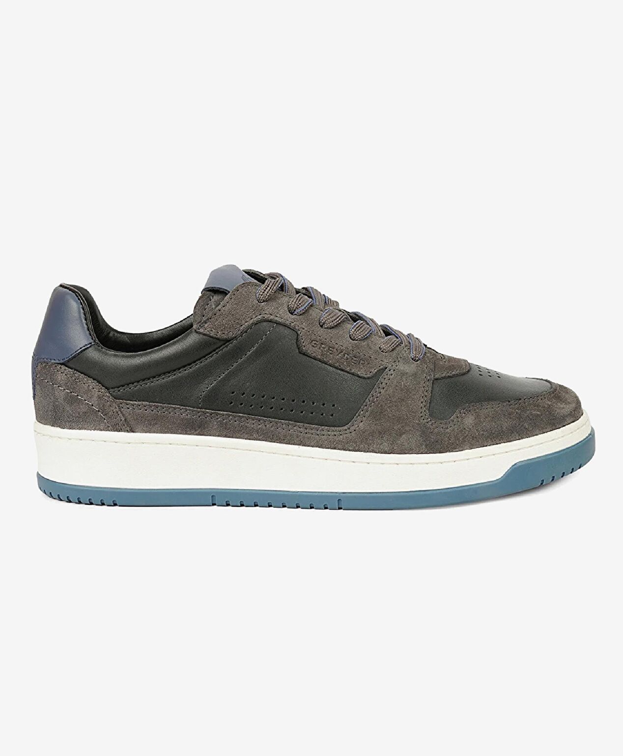 Erkek Füme Hakiki Deri Sneaker Ayakkabı - 1
