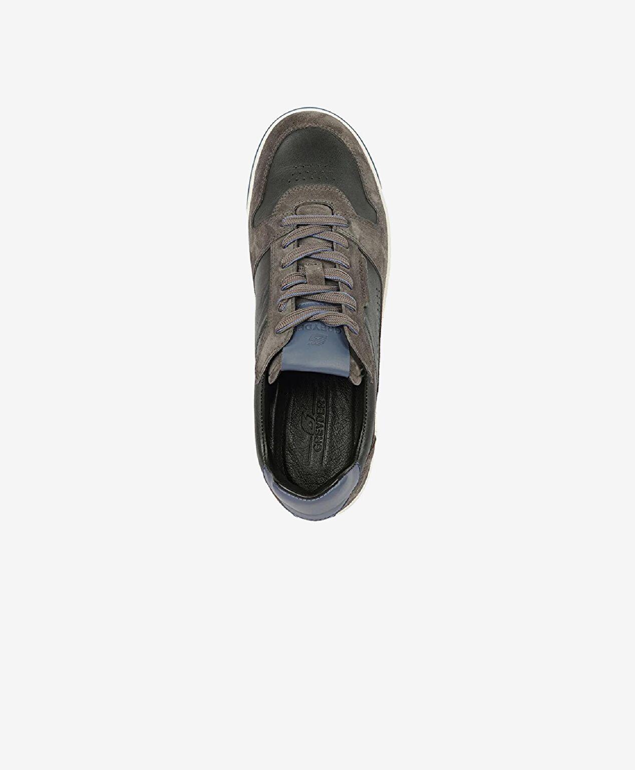 Erkek Füme Hakiki Deri Sneaker Ayakkabı - 4