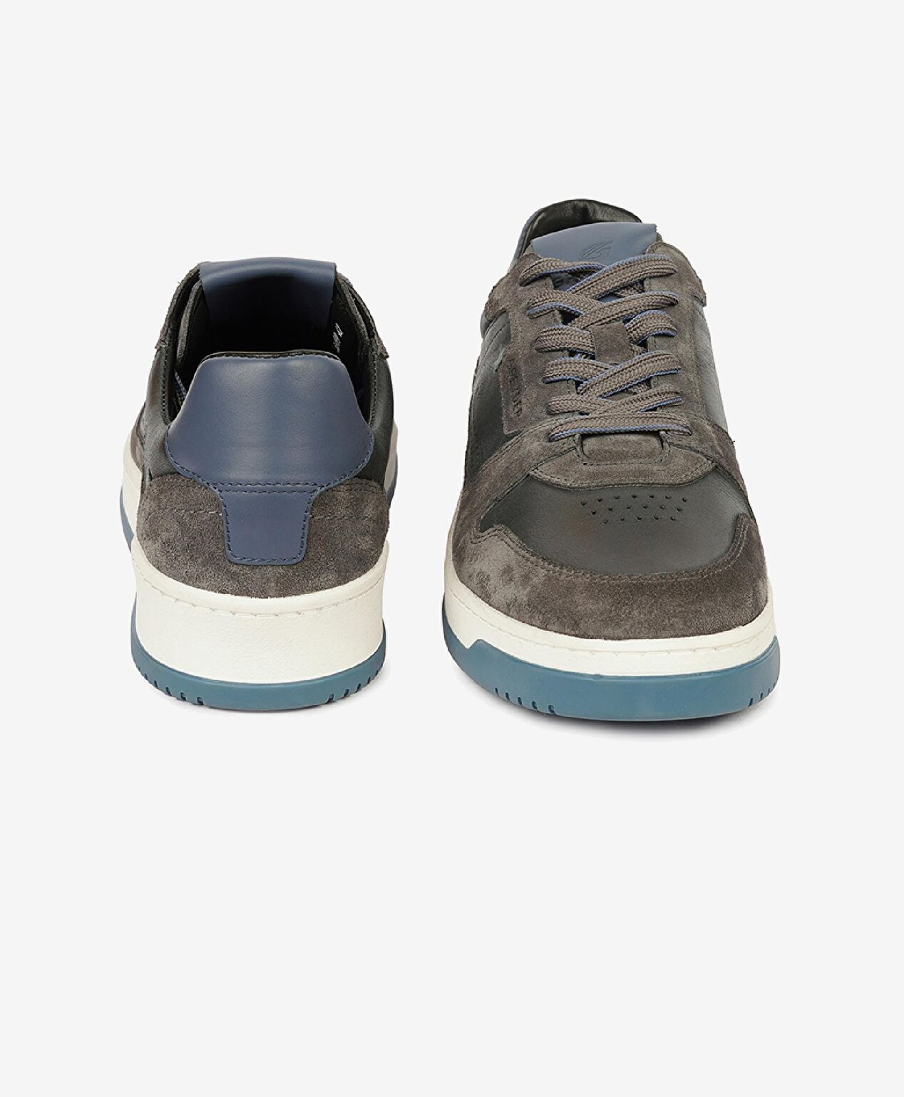 Erkek Füme Hakiki Deri Sneaker Ayakkabı - 7