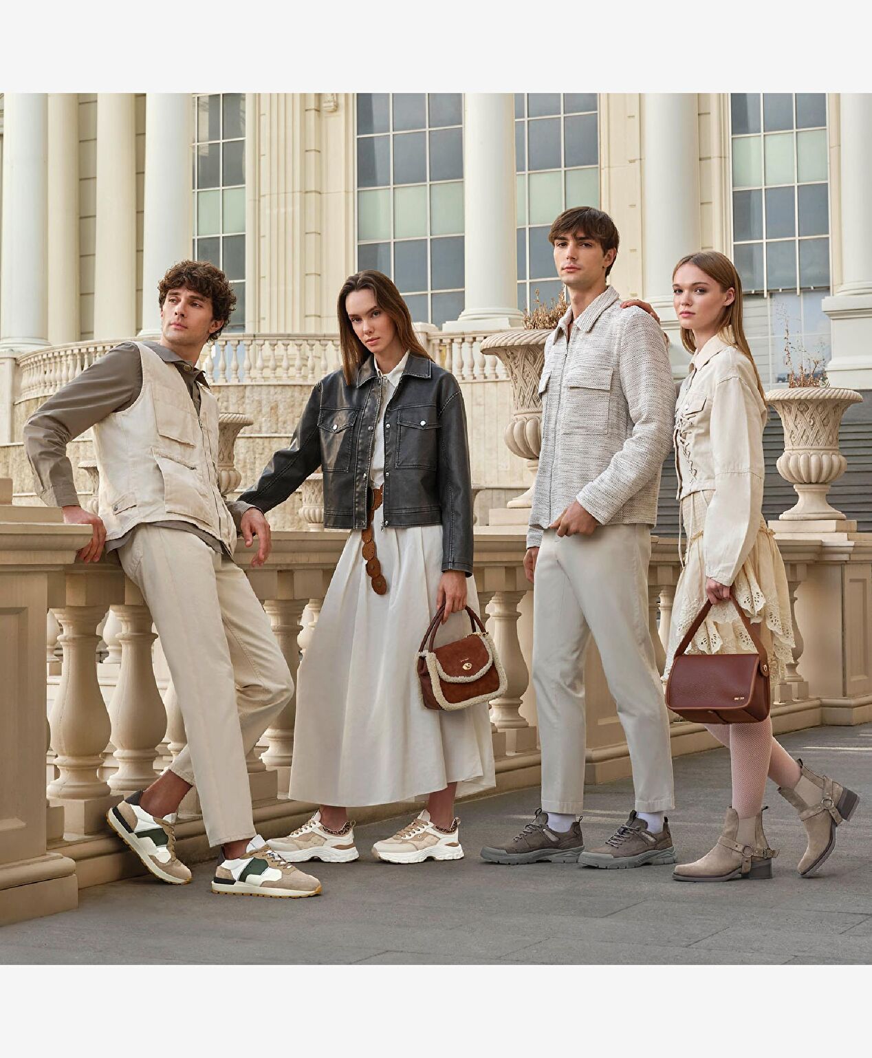 Erkek Vizon Hakiki Deri Sneaker Ayakkabı - 3