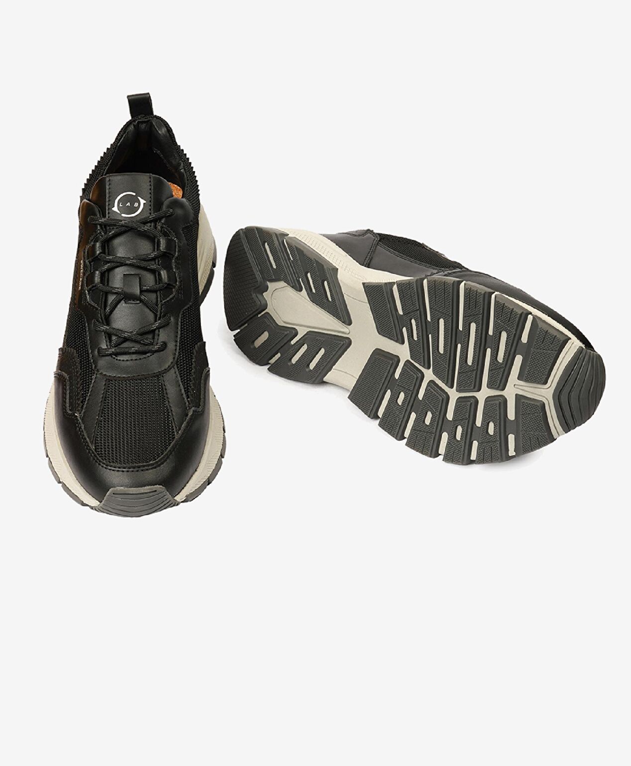 Greyder LAB Erkek Siyah Hakiki Deri Sneaker Ayakkabı - 6