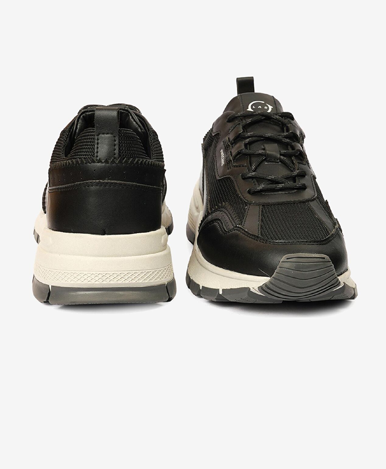 Greyder LAB Erkek Siyah Hakiki Deri Sneaker Ayakkabı - 7