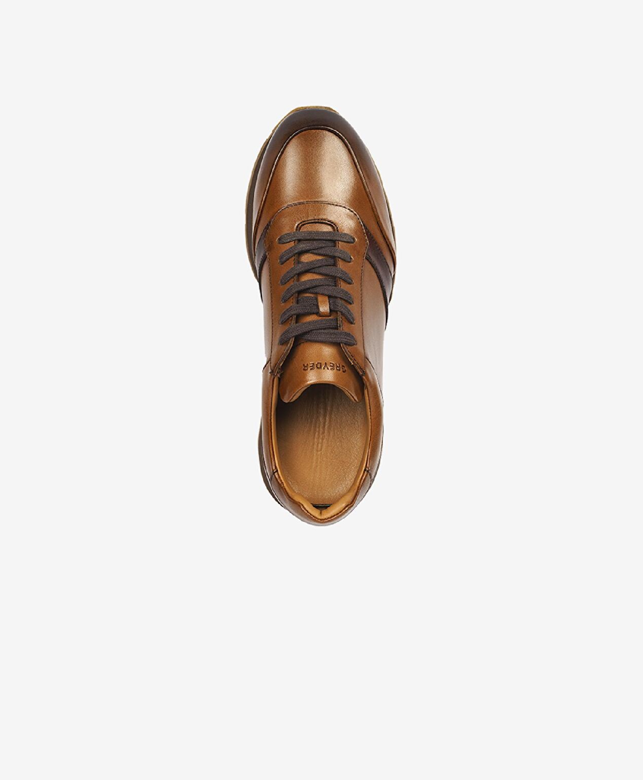 Erkek Taba Hakiki Deri Sneaker Ayakkabı - 4