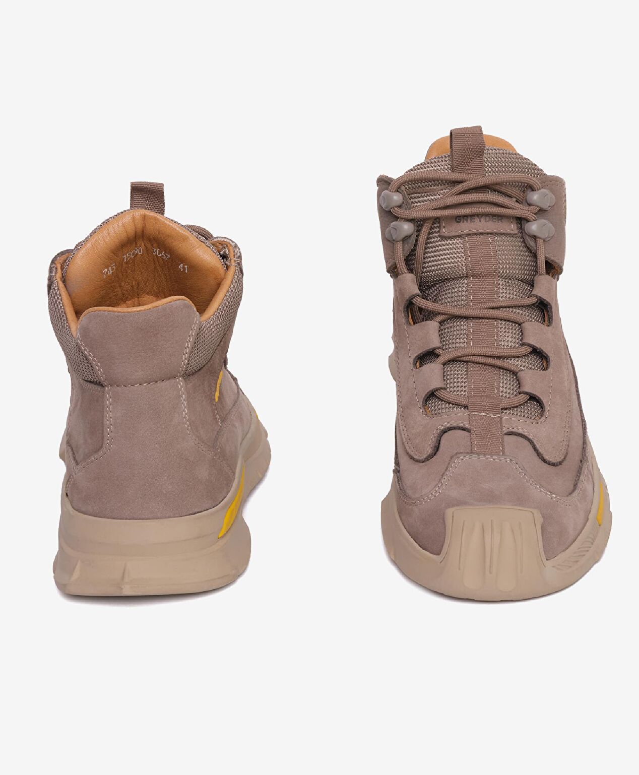 Erkek Koyu Vizon Hakiki Deri Sneaker Bot - 7