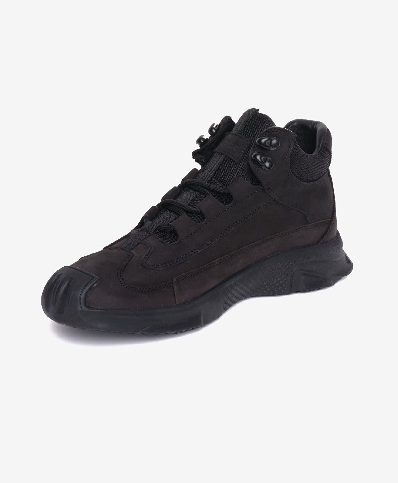 Erkek Siyah Hakiki Deri Sneaker Bot - 3