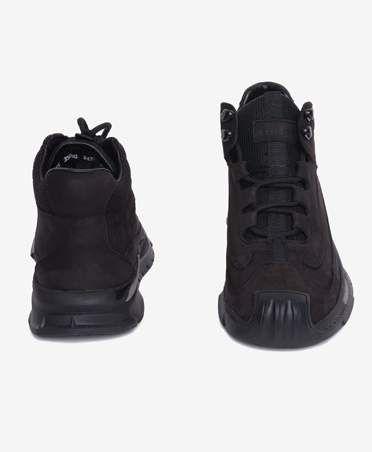 Erkek Siyah Hakiki Deri Sneaker Bot - 7