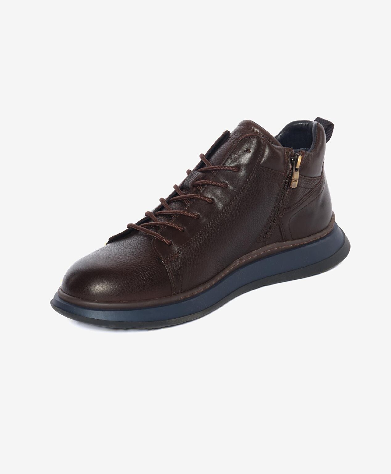 Erkek Kahverengi Hakiki Deri Sneaker Bot - 3