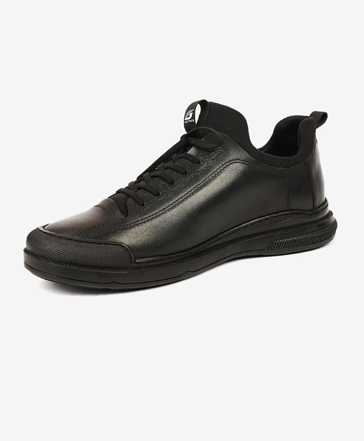 Erkek Siyah Hakiki Deri Casual Ayakkabı - 3