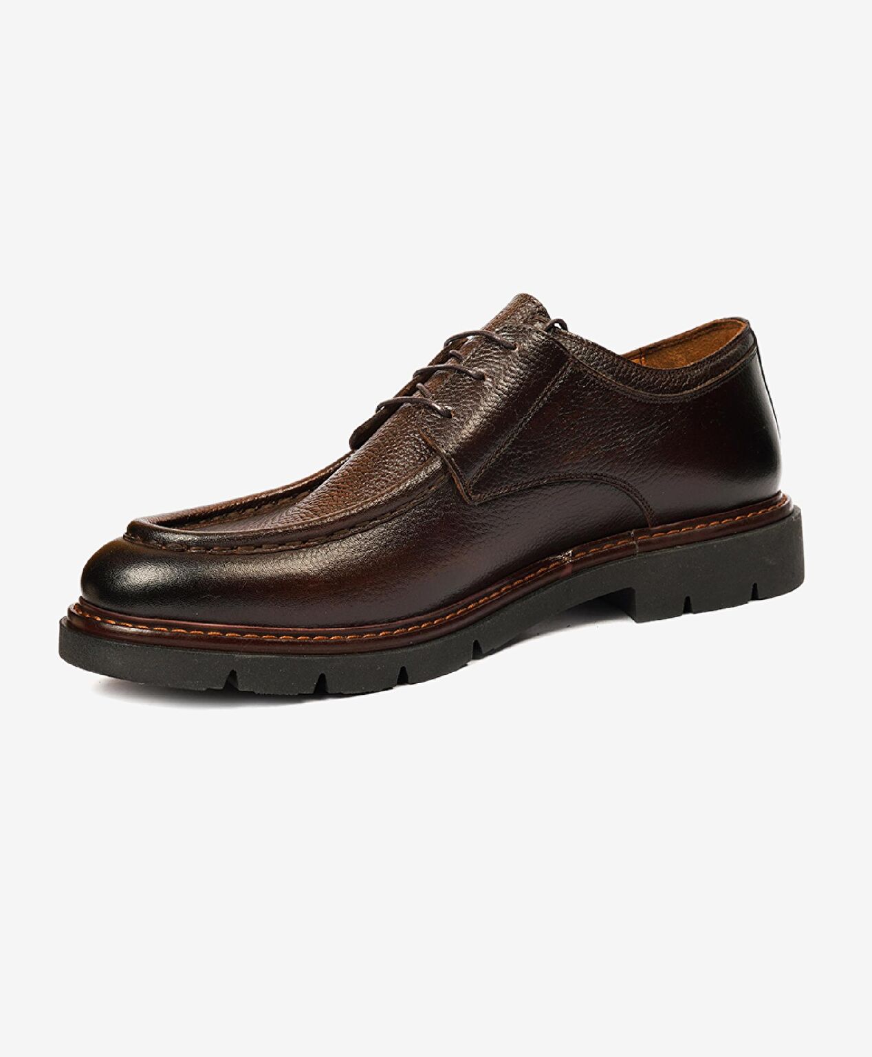 Erkek Kahverengi Hakiki Deri Casual Ayakkabı - 3