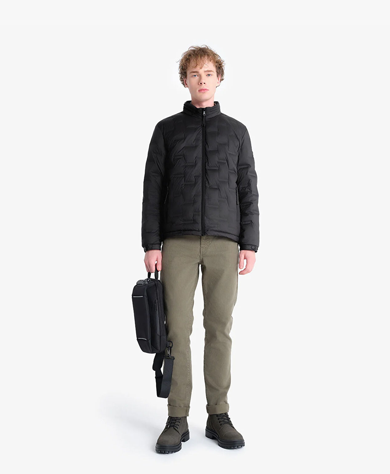 Erkek Siyah Su İtici Mont 4K1TM83516 - 2