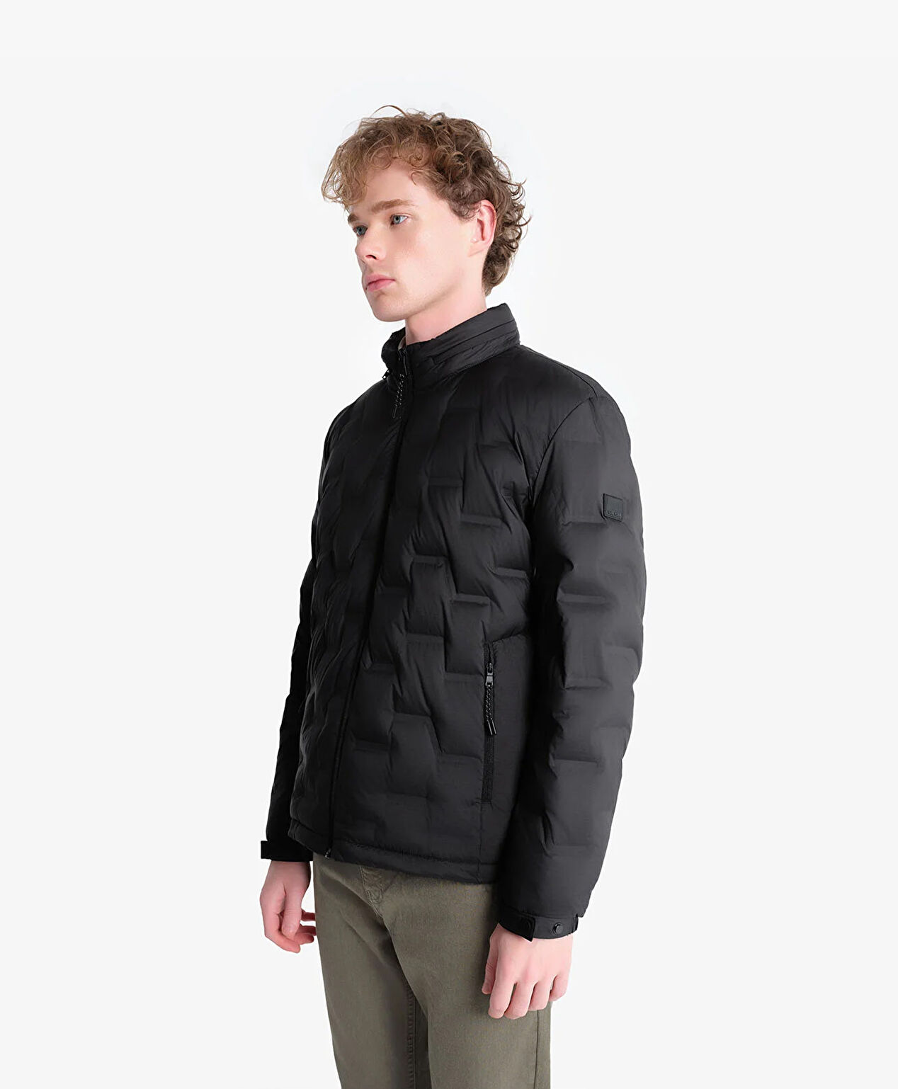 Erkek Siyah Su İtici Mont 4K1TM83516 - 5