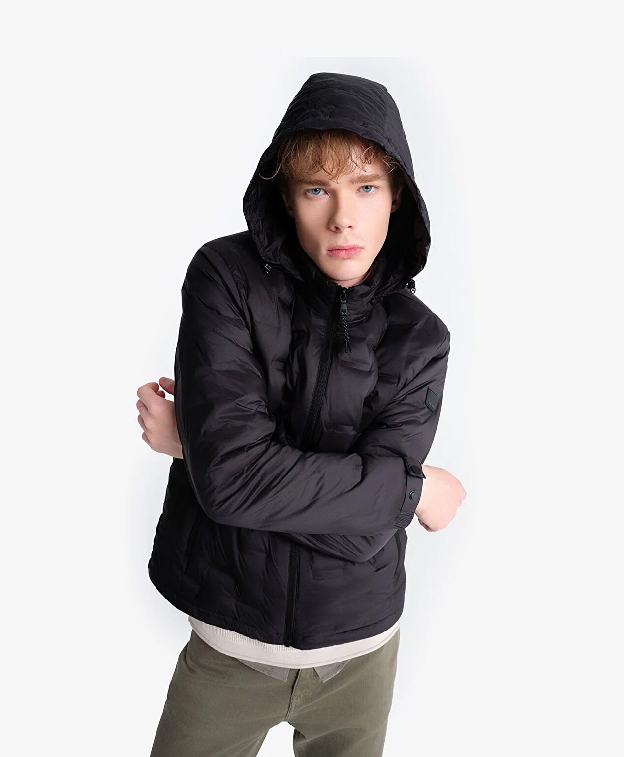 Erkek Siyah Su İtici Mont 4K1TM83516 - 7