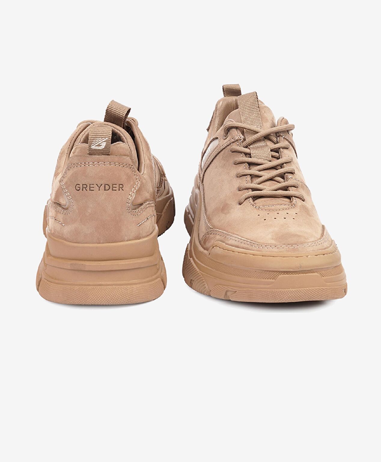 Erkek Vizon Hakiki Deri Sneaker Ayakkabı - 7