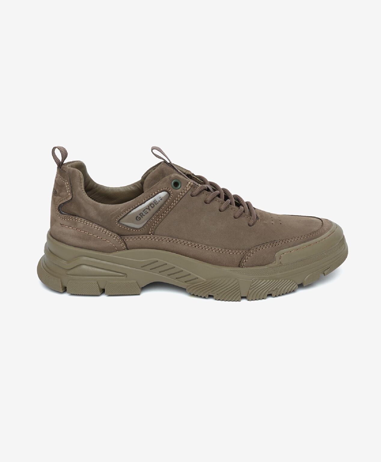 Erkek Duman Hakiki Deri Sneaker Ayakkabı - 1