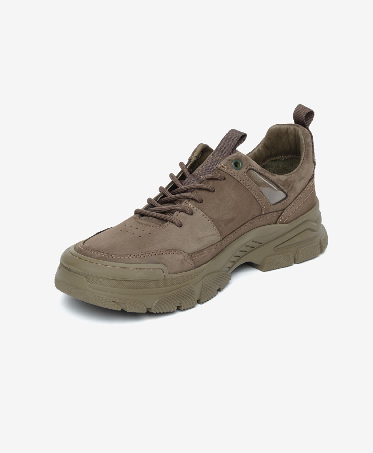 Erkek Duman Hakiki Deri Sneaker Ayakkabı - 3