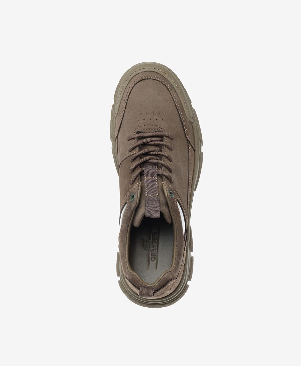 Erkek Duman Hakiki Deri Sneaker Ayakkabı - 4