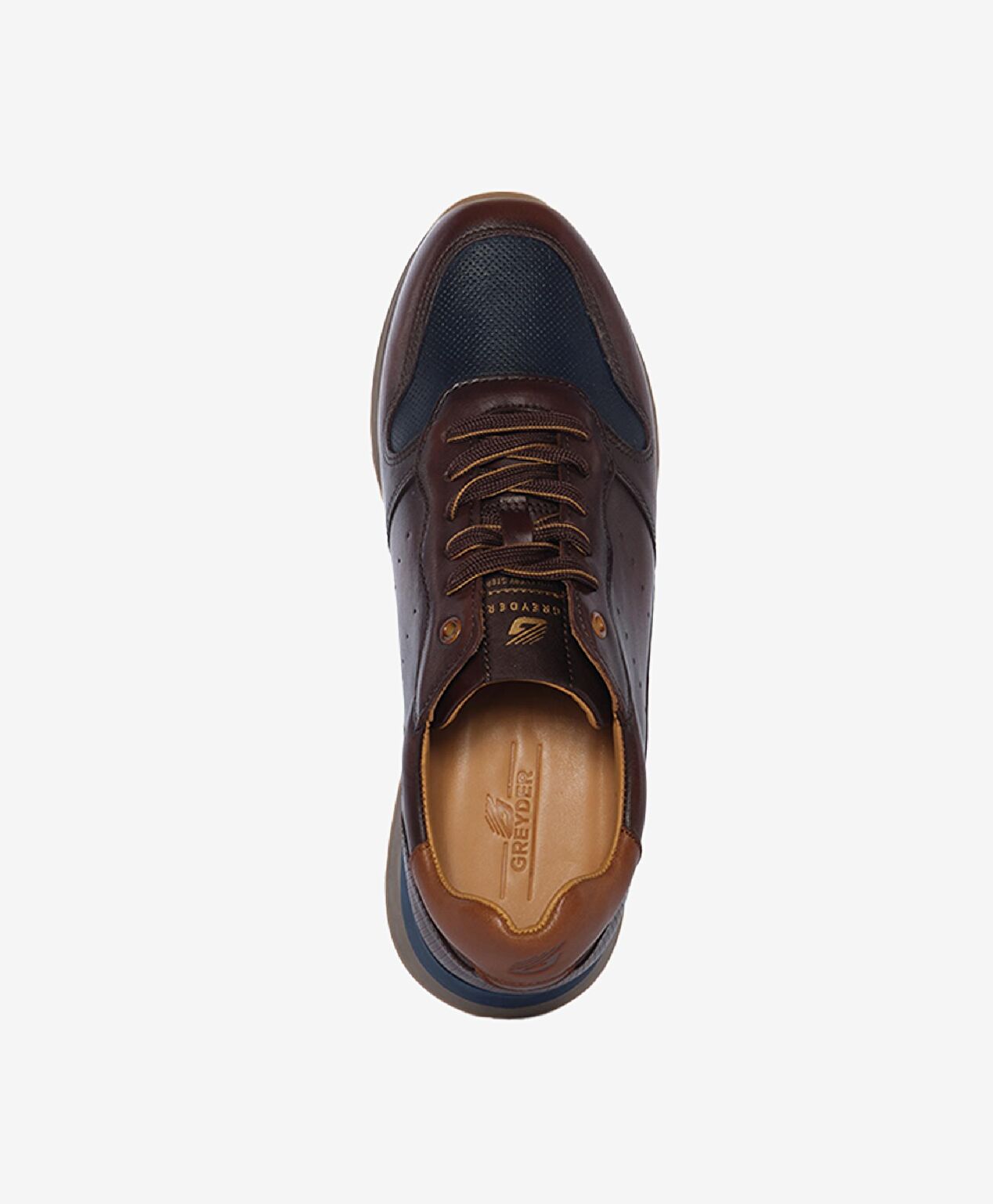 Erkek Kahverengi Hakiki Deri Sneaker Ayakkabı - 4