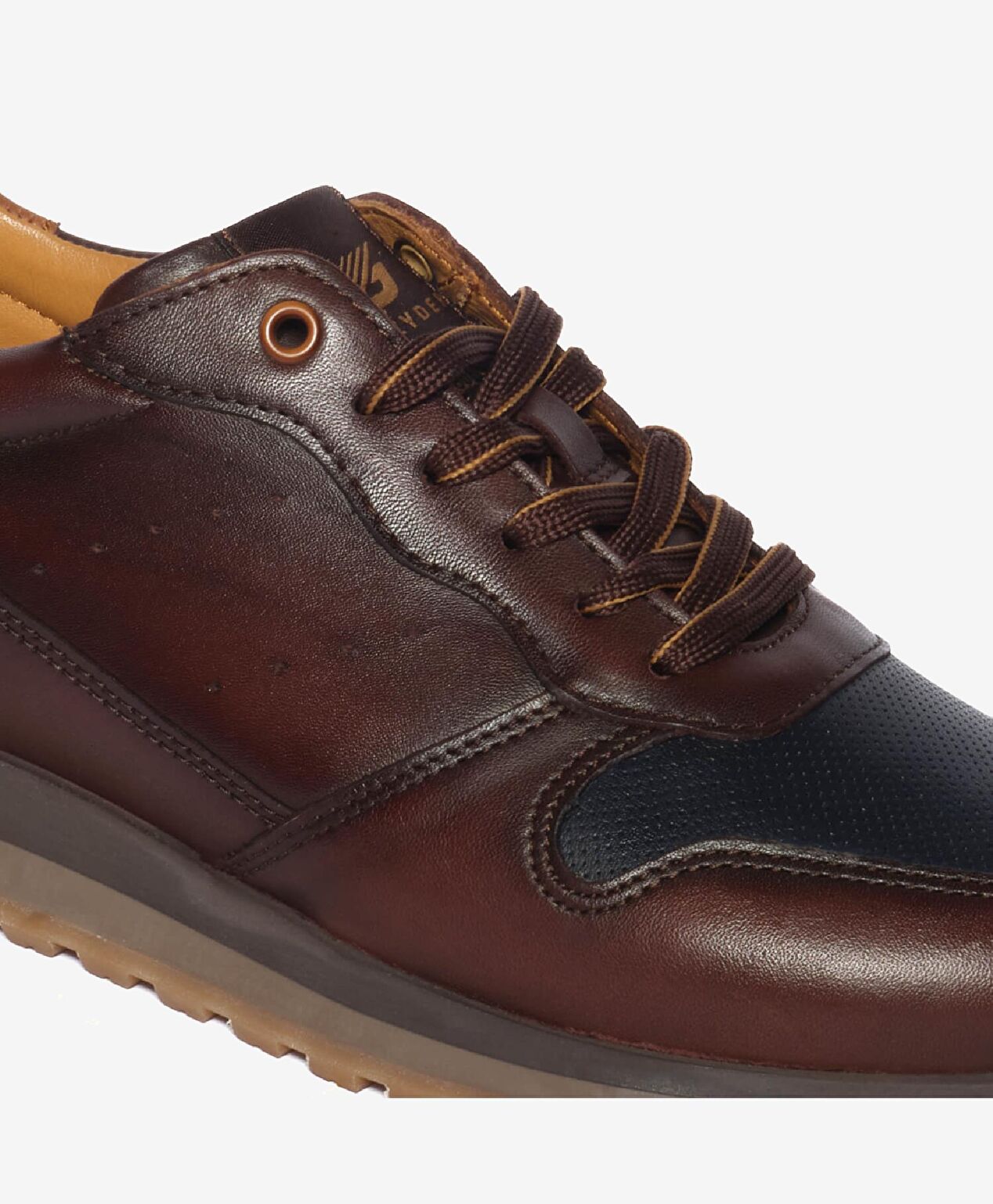 Erkek Kahverengi Hakiki Deri Sneaker Ayakkabı - 5