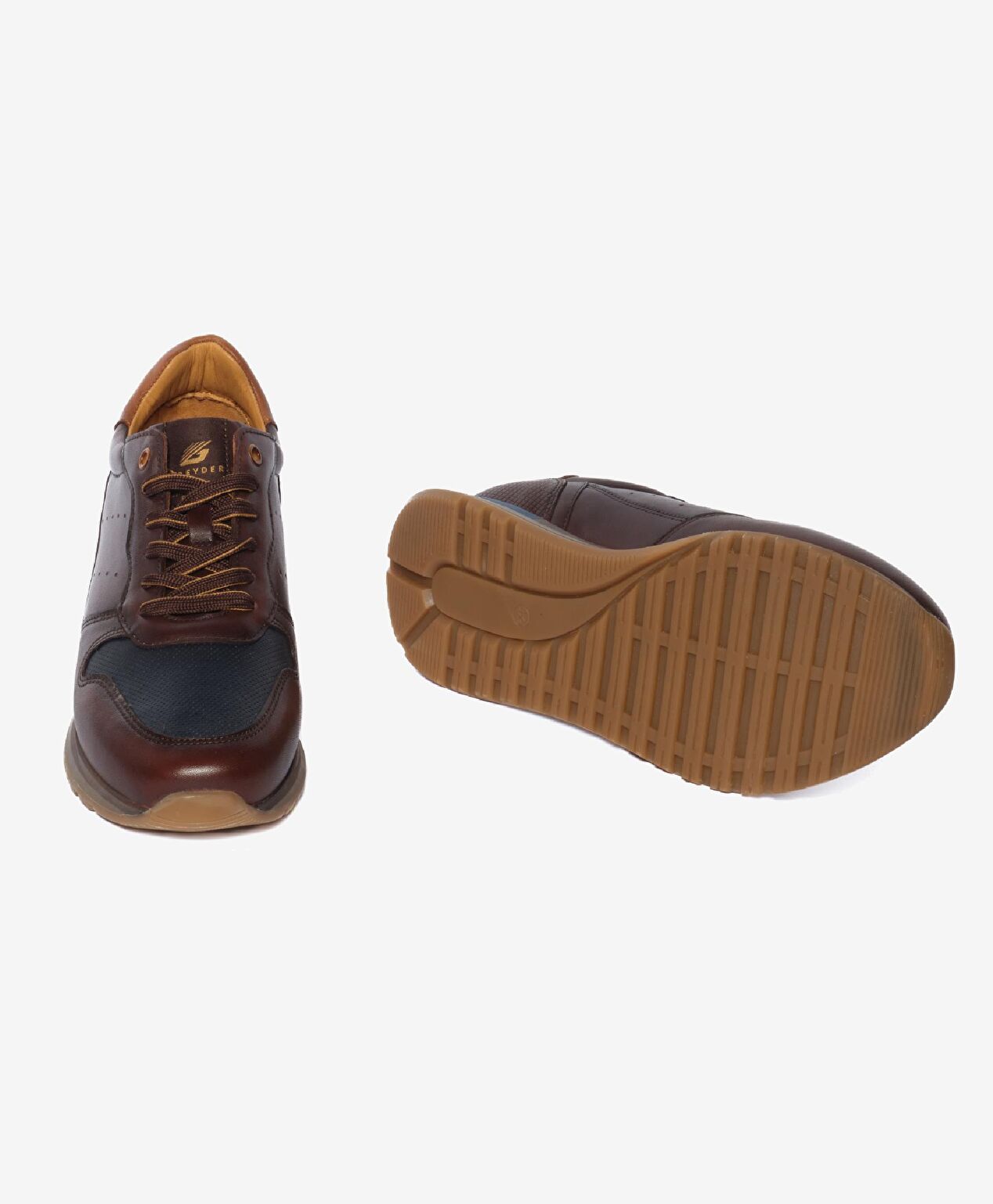 Erkek Kahverengi Hakiki Deri Sneaker Ayakkabı - 6