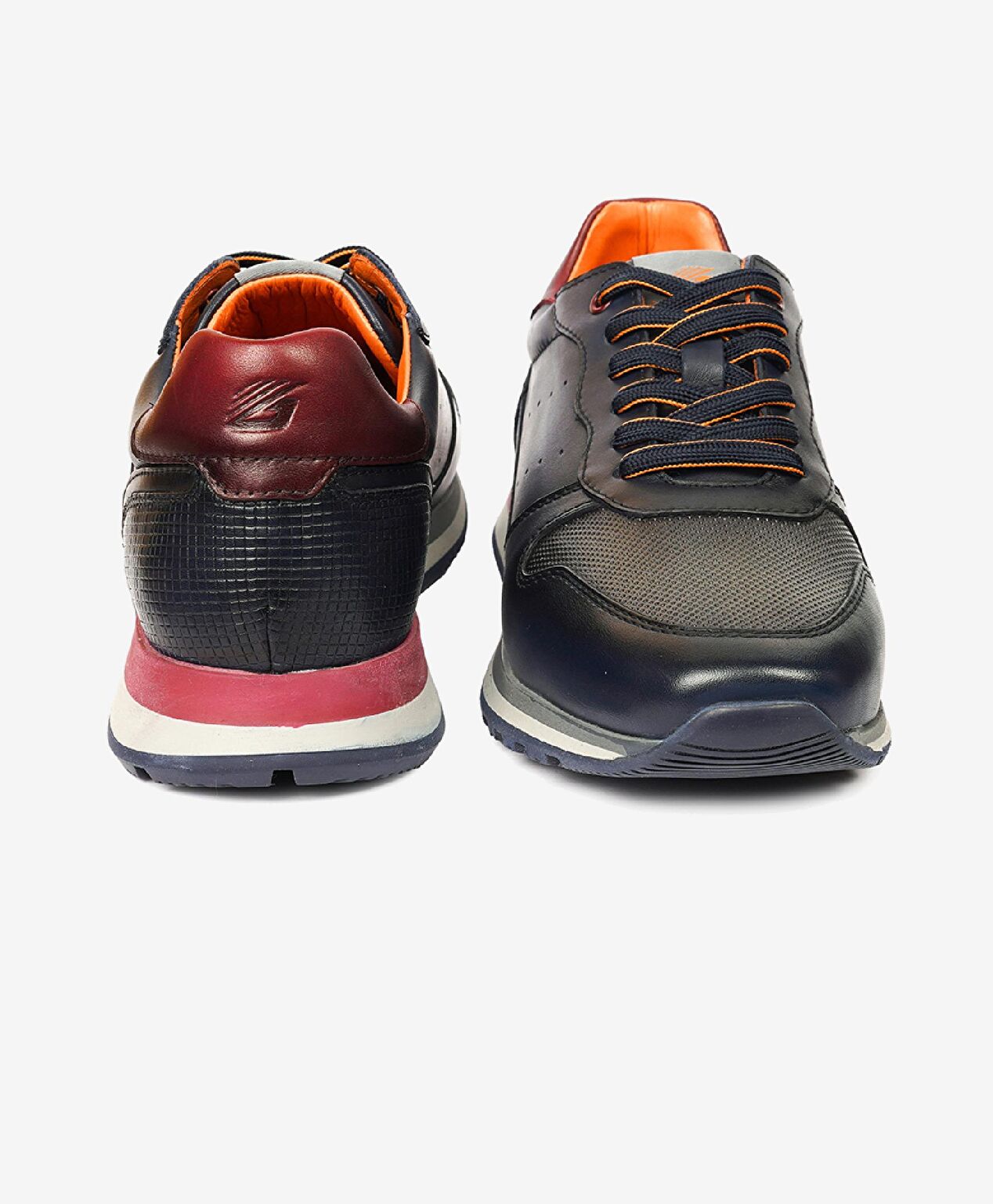 Erkek Lacivert Hakiki Deri Sneaker Ayakkabı - 7