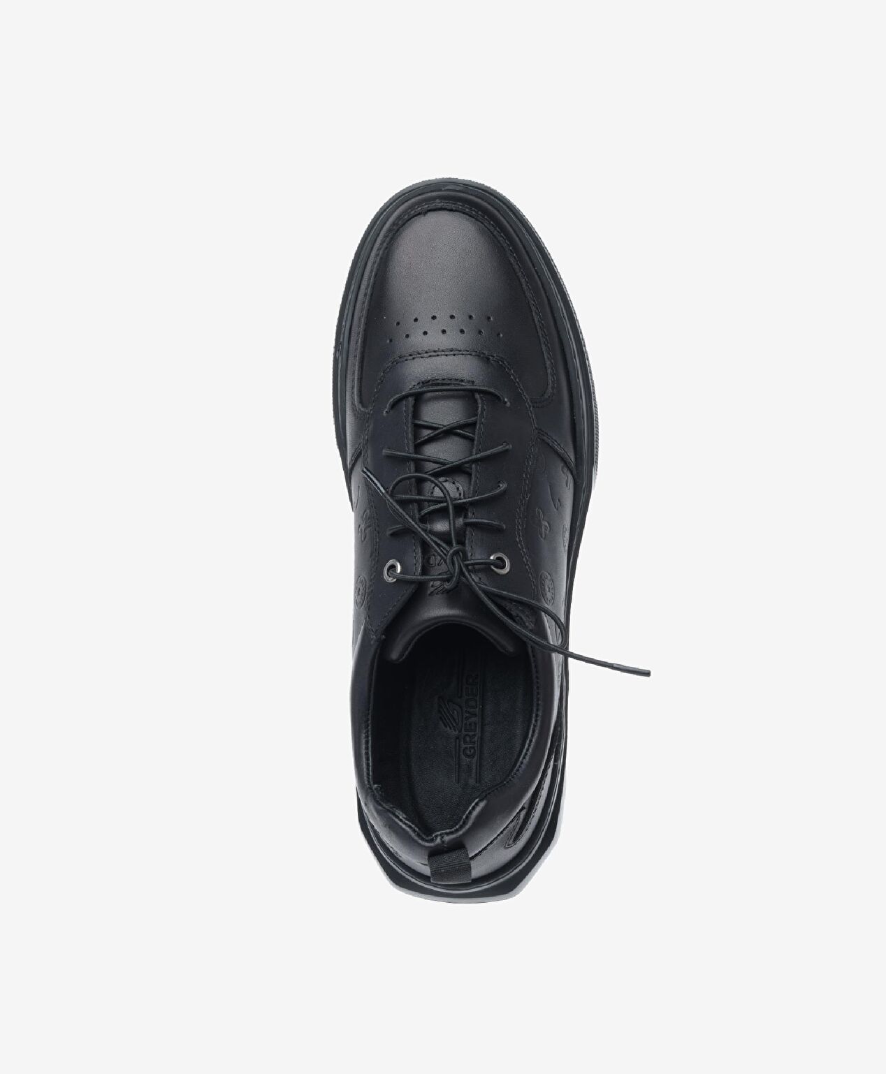 Erkek Siyah Hakiki Deri Sneaker Ayakkabı 4K1UA17740 - 6