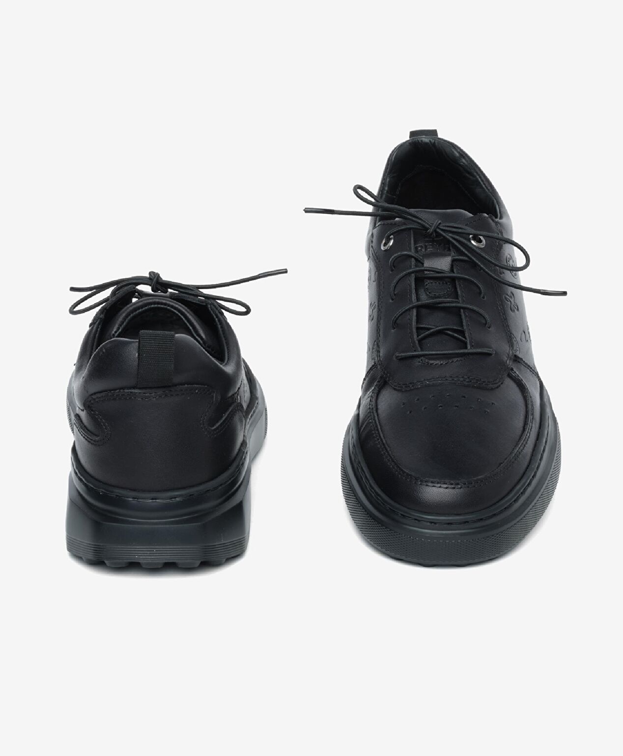 Erkek Siyah Hakiki Deri Sneaker Ayakkabı 4K1UA17740 - 9