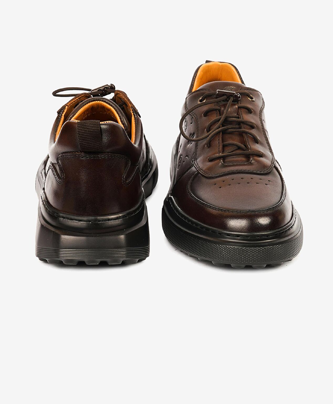 Erkek Kahverengi Hakiki Deri Sneaker Ayakkabı 4K1UA17740 - 7