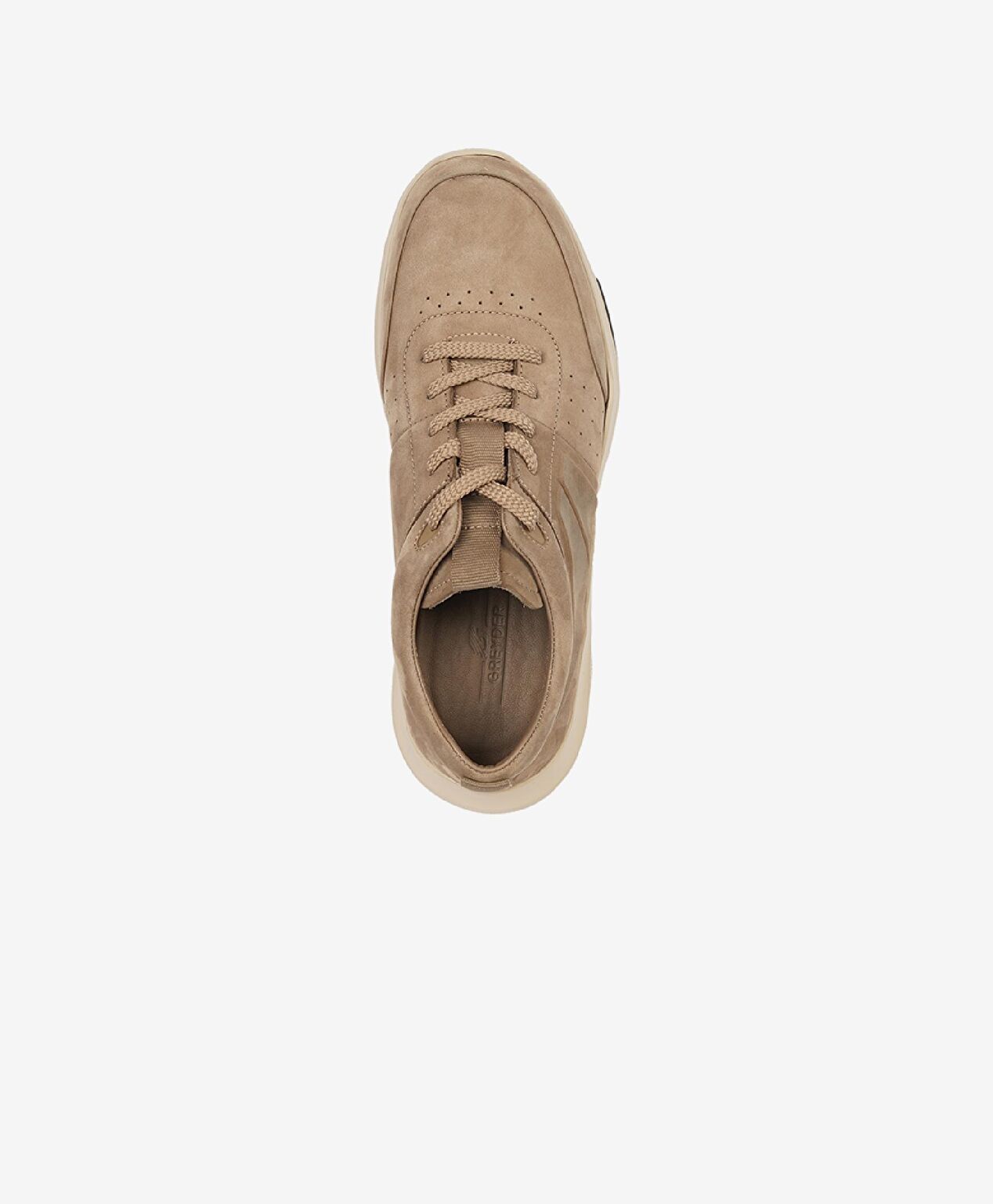 Erkek Vizon Hakiki Deri Sneaker Ayakkabı - 4