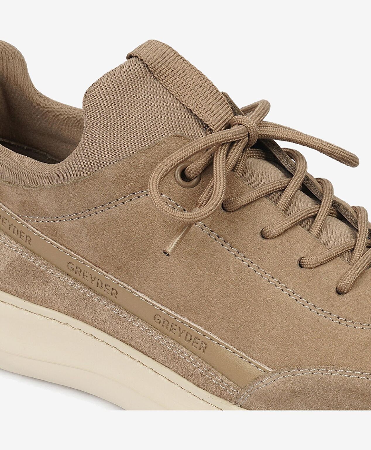 Erkek Vizon Hakiki Deri Sneaker Ayakkabı - 5