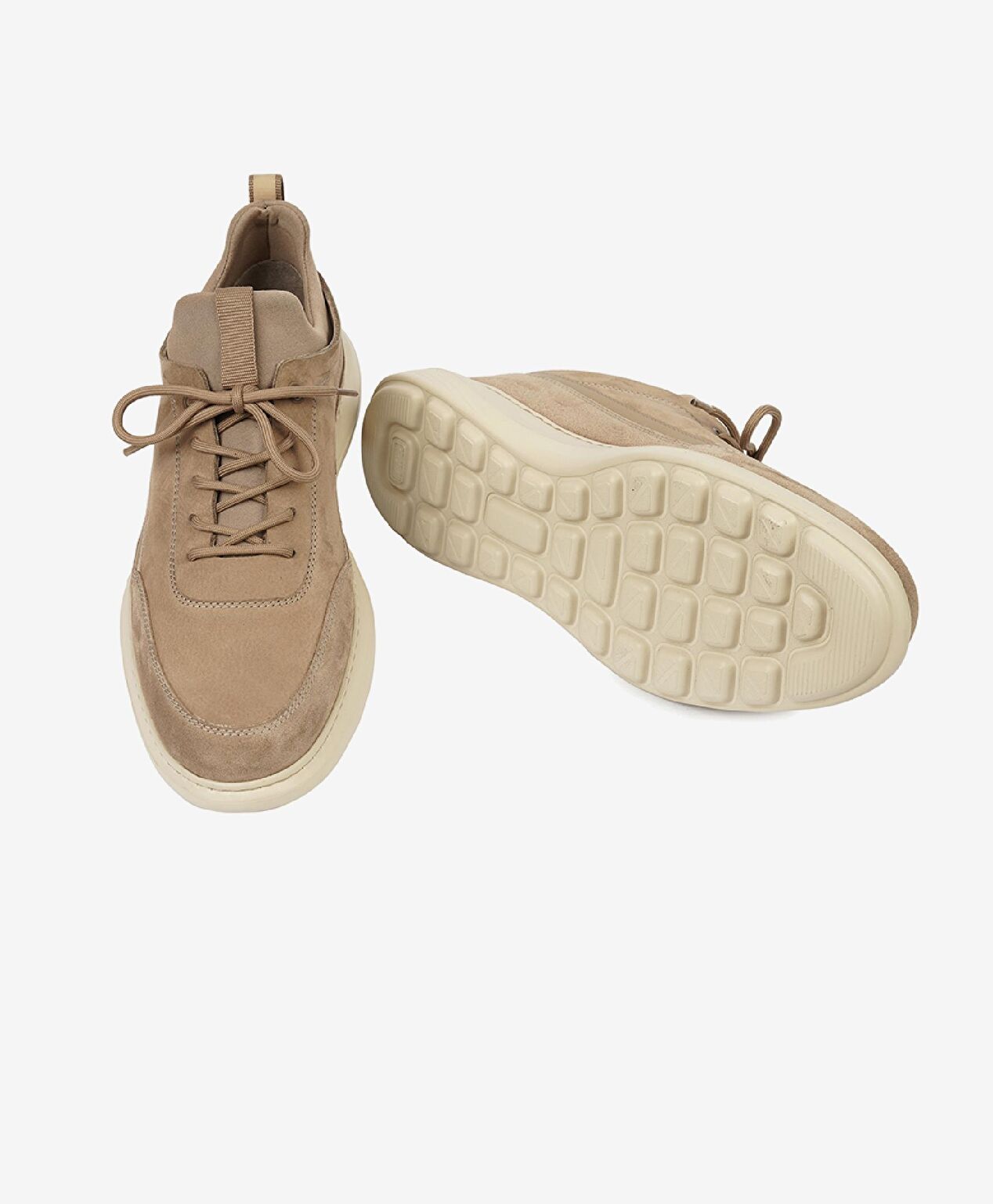 Erkek Vizon Hakiki Deri Sneaker Ayakkabı - 6