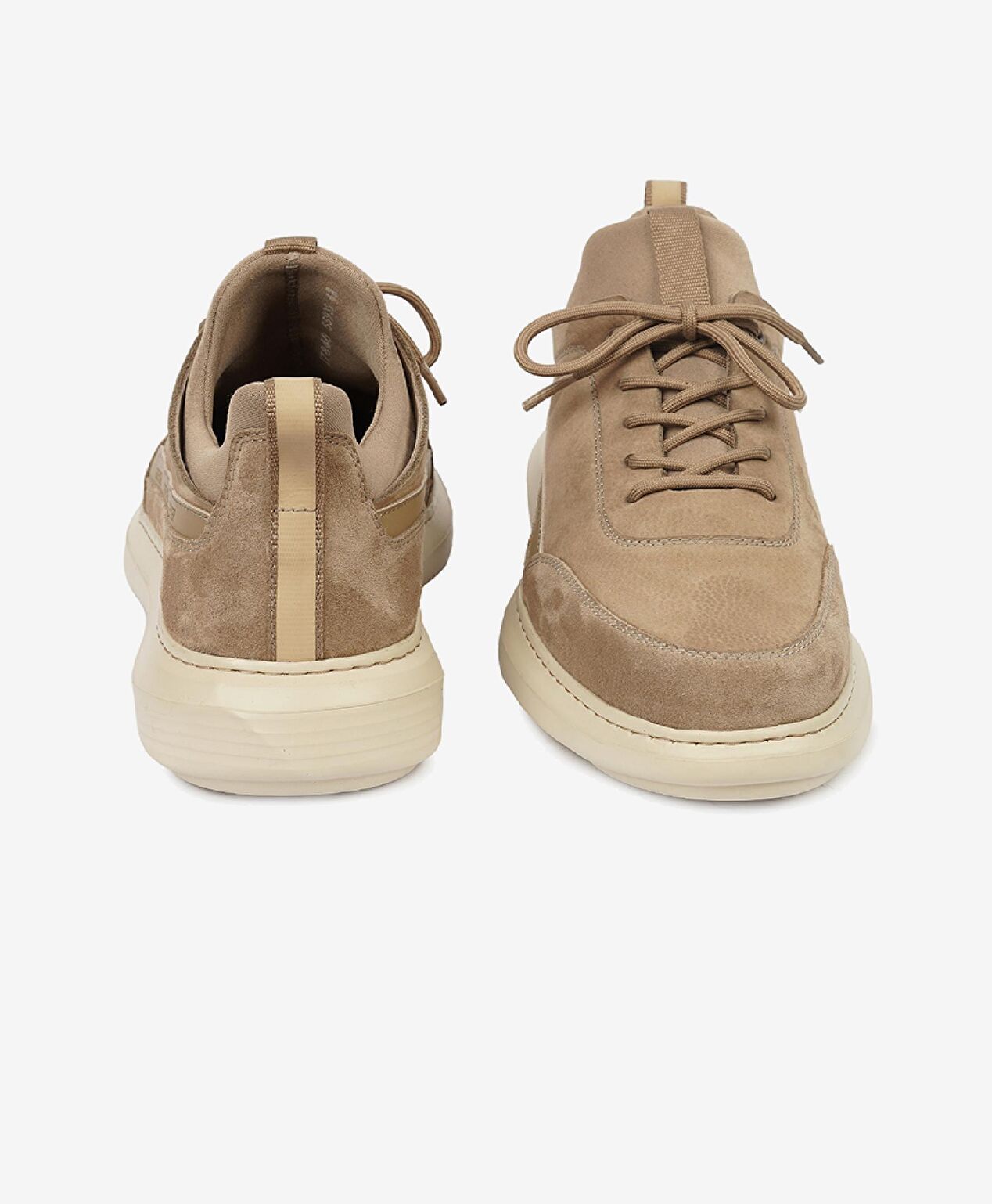 Erkek Vizon Hakiki Deri Sneaker Ayakkabı - 7